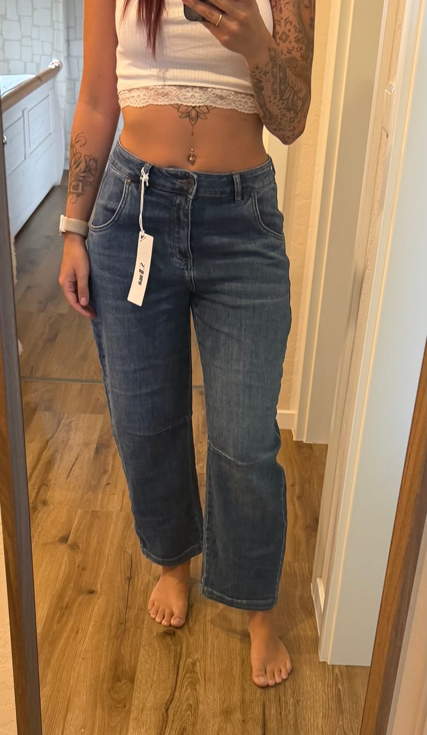 Customer photo review of Barrel-Jeans - Blau
