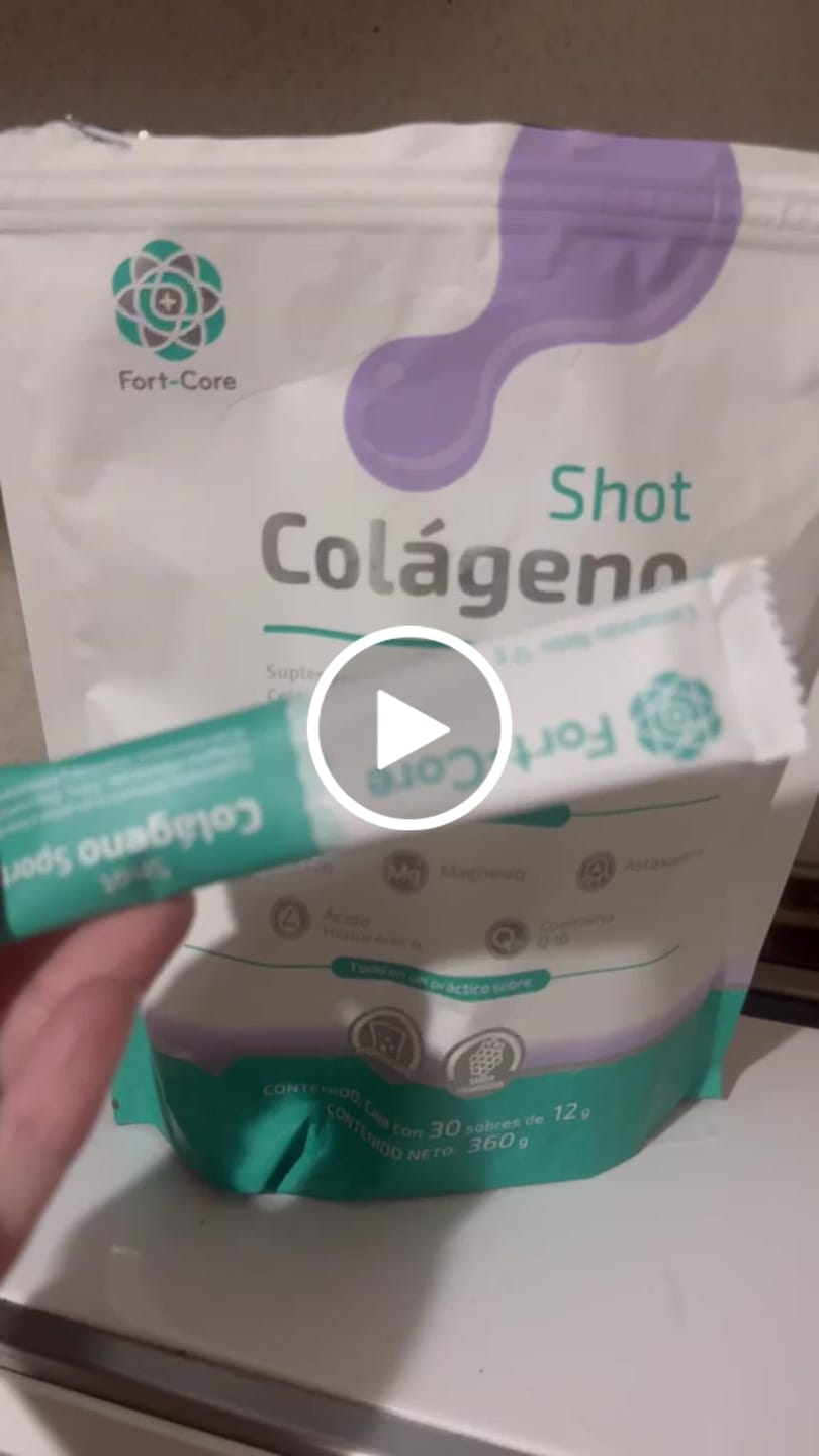 Customer video review of Shot Colágeno Fort Core | Colágeno hidrolizado | 30 sobres de 12 g