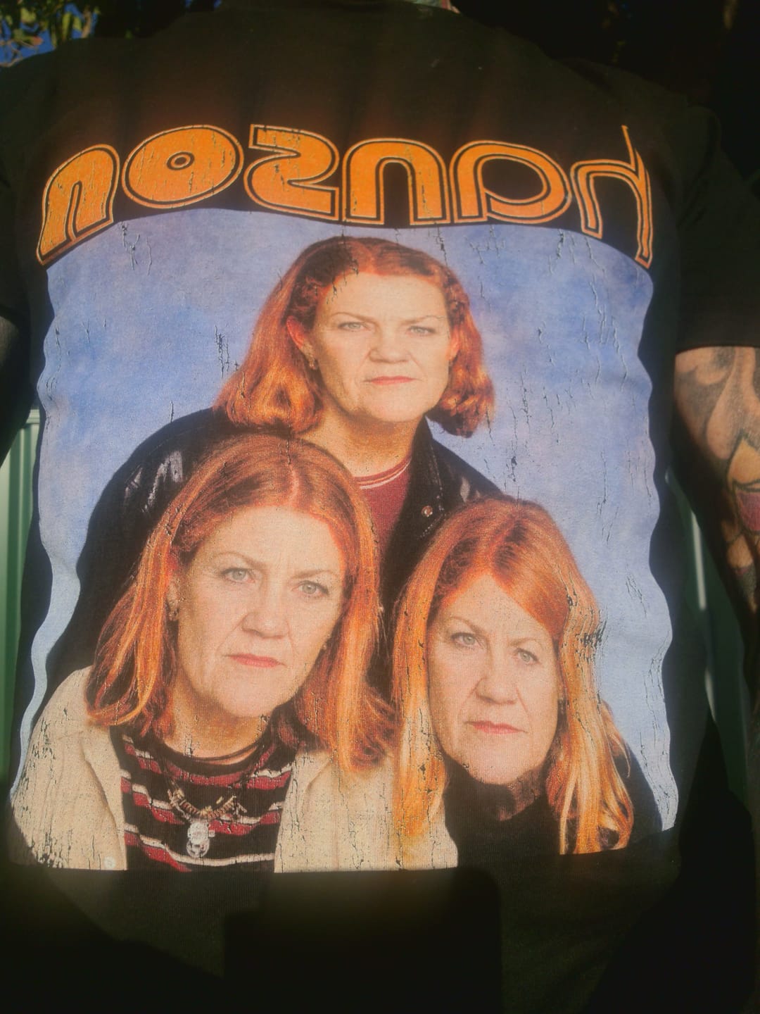 Customer photo review of Hanson Band Tee Black
