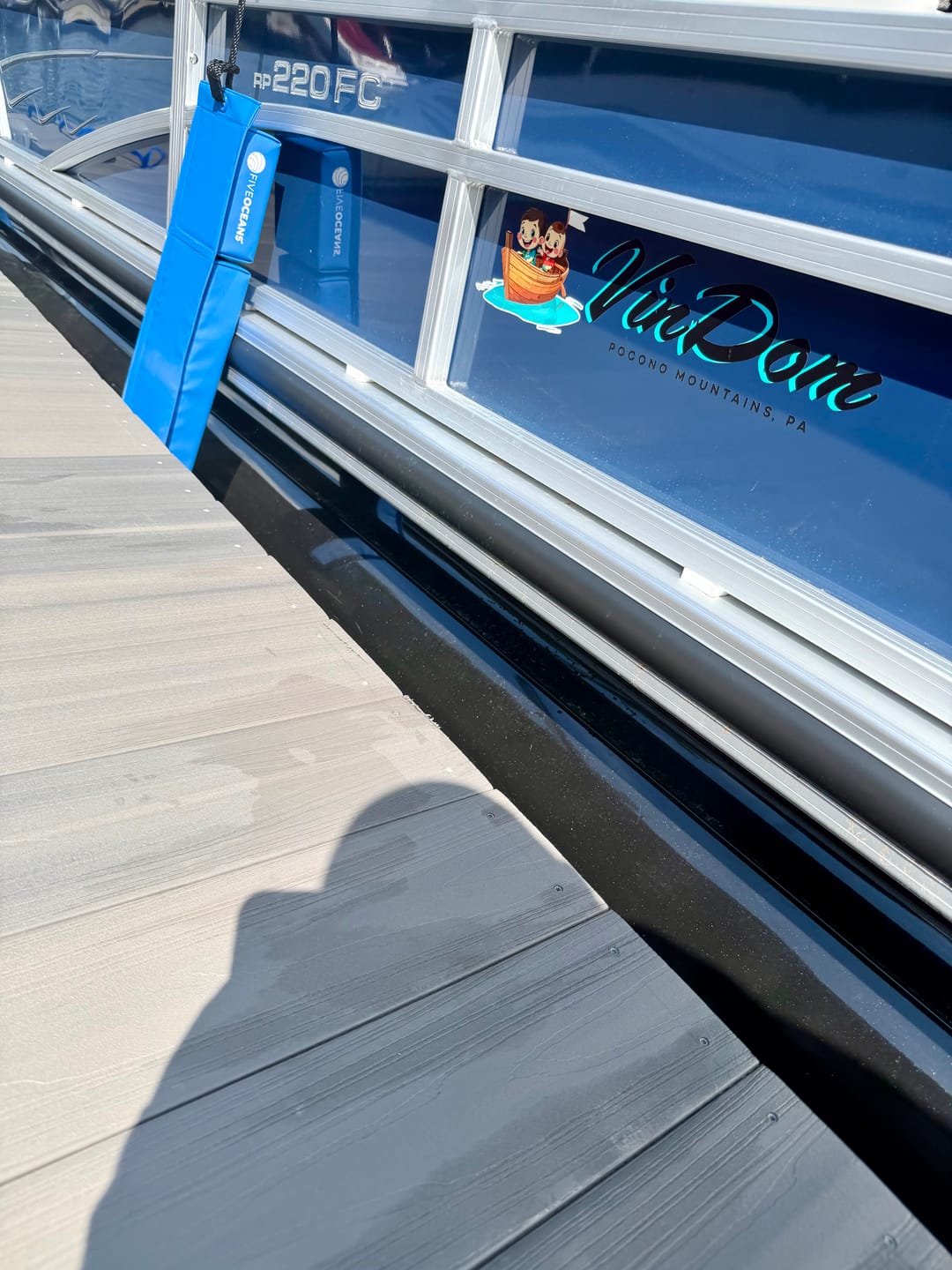 Customer photo review of Boat Logo Decal
