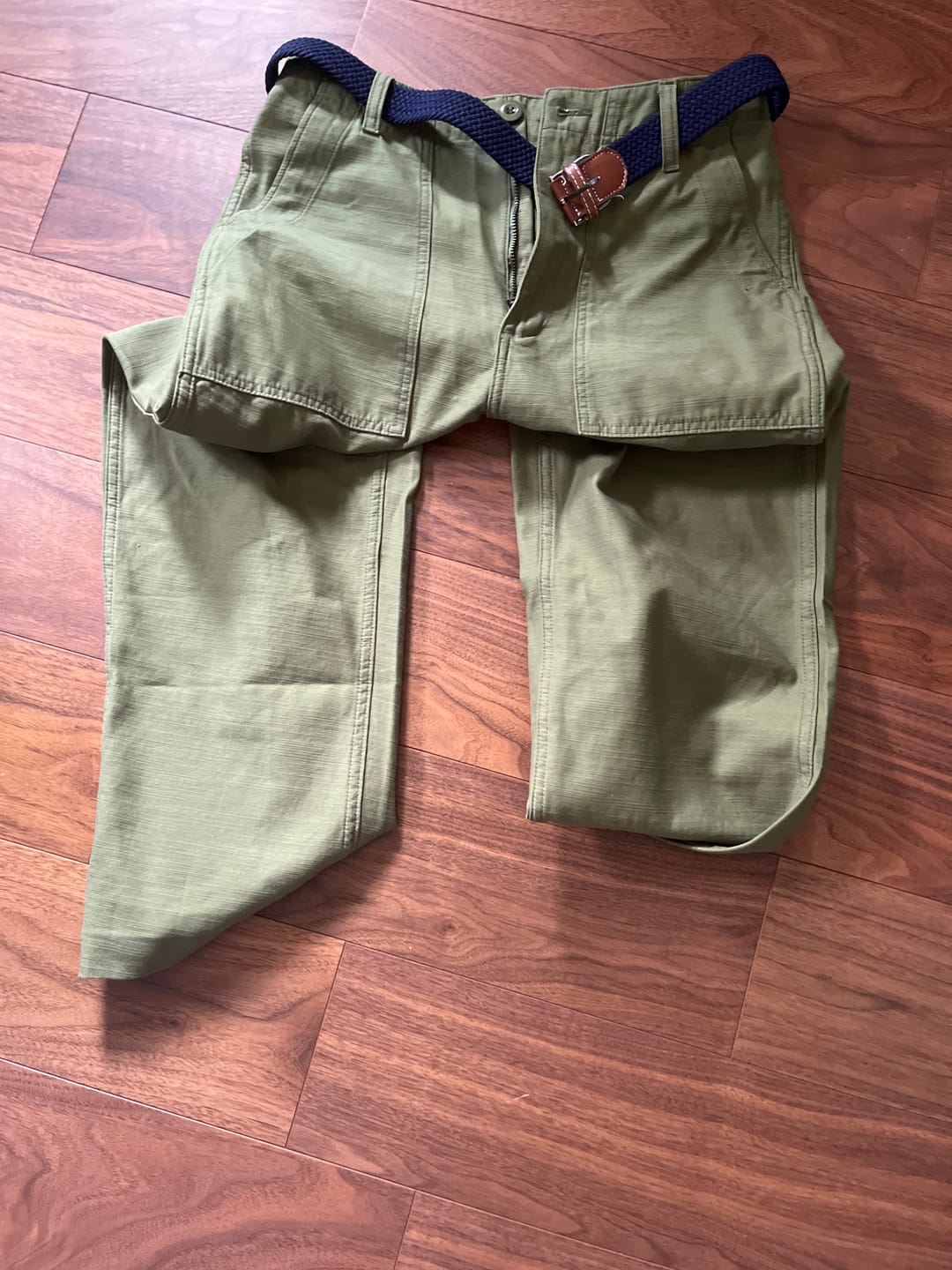 Customer photo review of 米軍OG-107復刻 コットンベイカーパンツ
