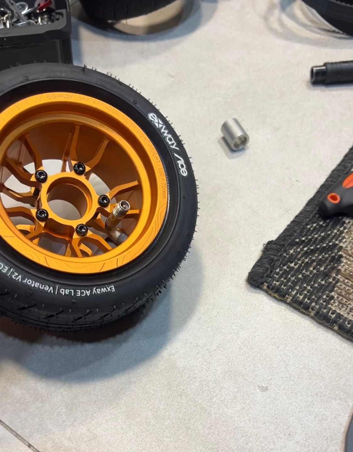 Customer photo review of Exway ACE Track Series H78 Ultra-Lightweight Metal Wheel Hub
