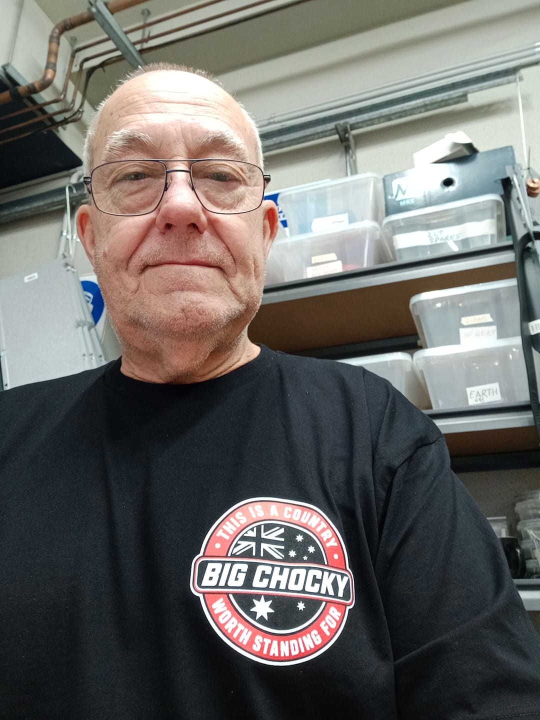 Customer photo review of Big Chocky | Worth It Tee