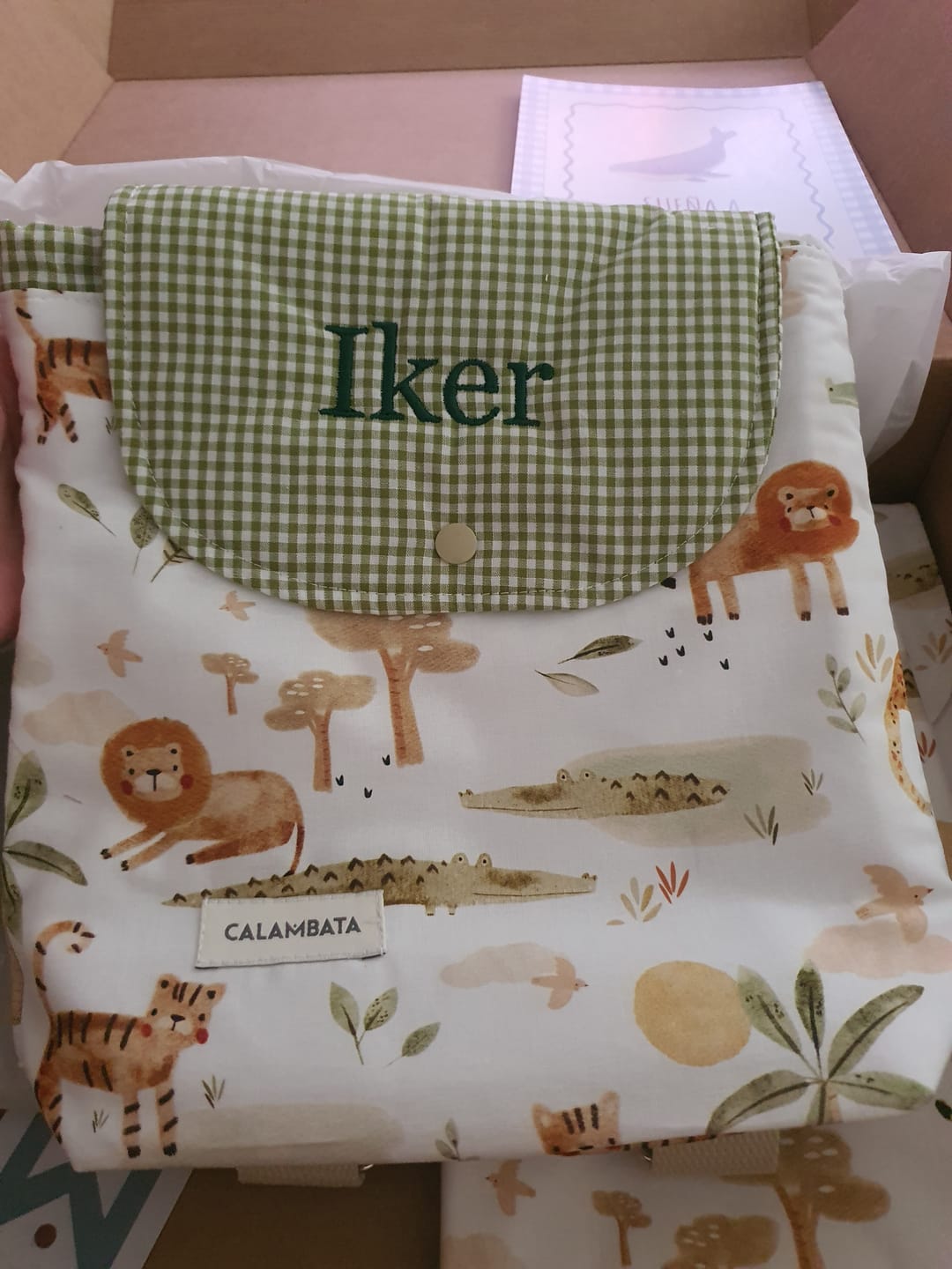 Customer photo review of Mochila personalizada Nala