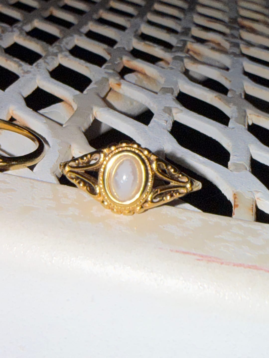 Customer photo review of Vintage Royal Pearl Ring