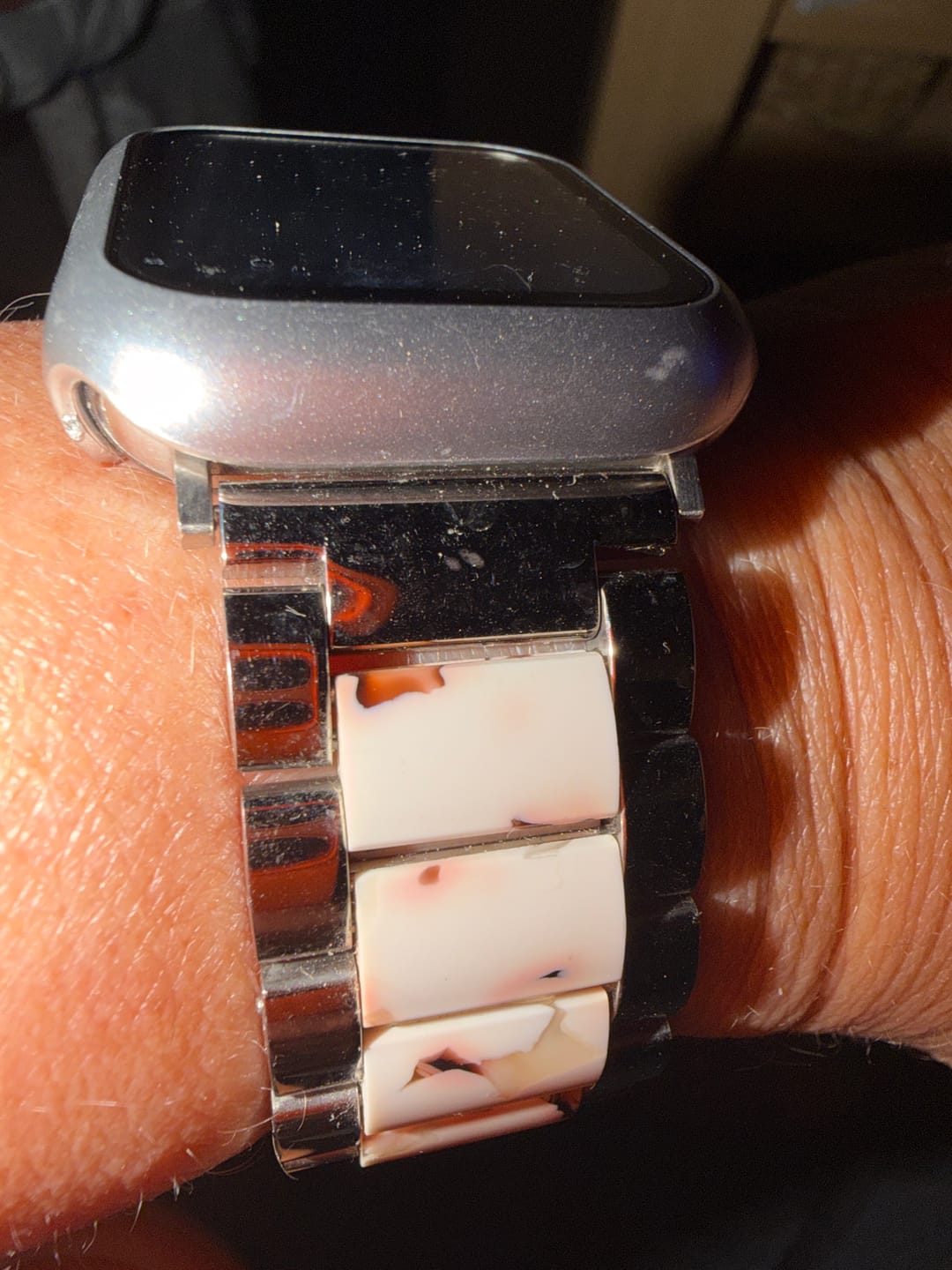 Customer photo review of Apple Watch Metallarmband "Gaia"