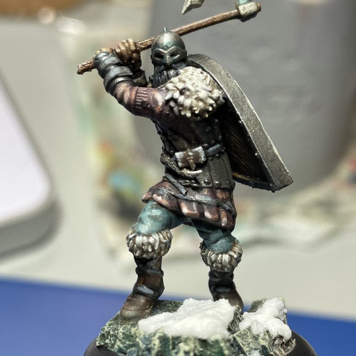 Customer photo review of KICKSTARTER FREE ''VIking Warrior Presupported 3D Model