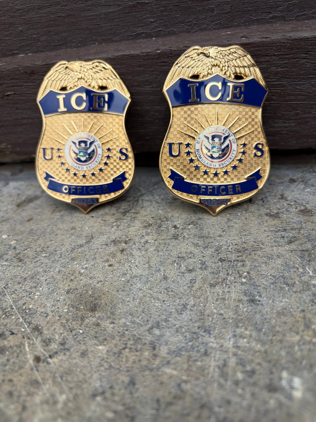 Customer photo review of Custom Badge Number Charges