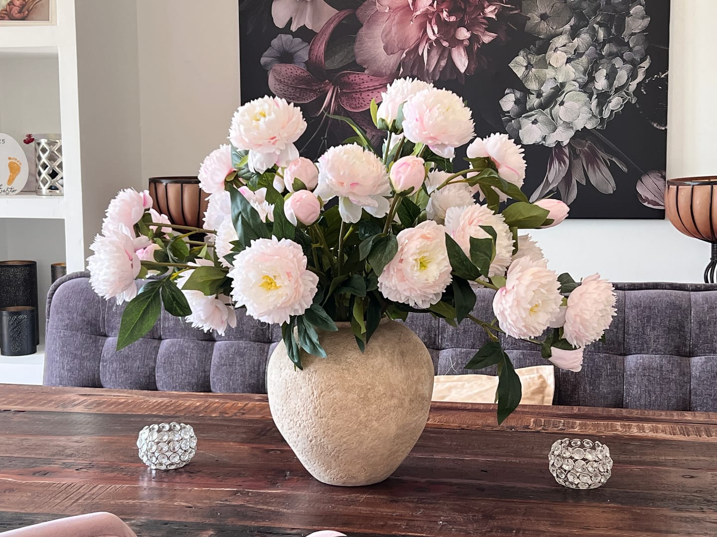 Customer photo review of Zijden Pioenrozen - Lichtroze