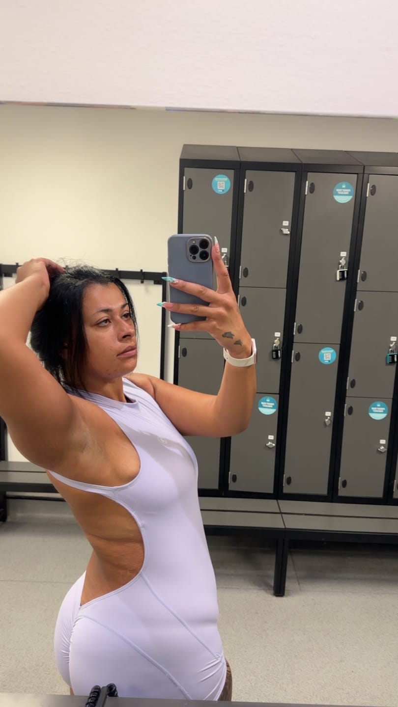 Customer photo review of Backless Romper