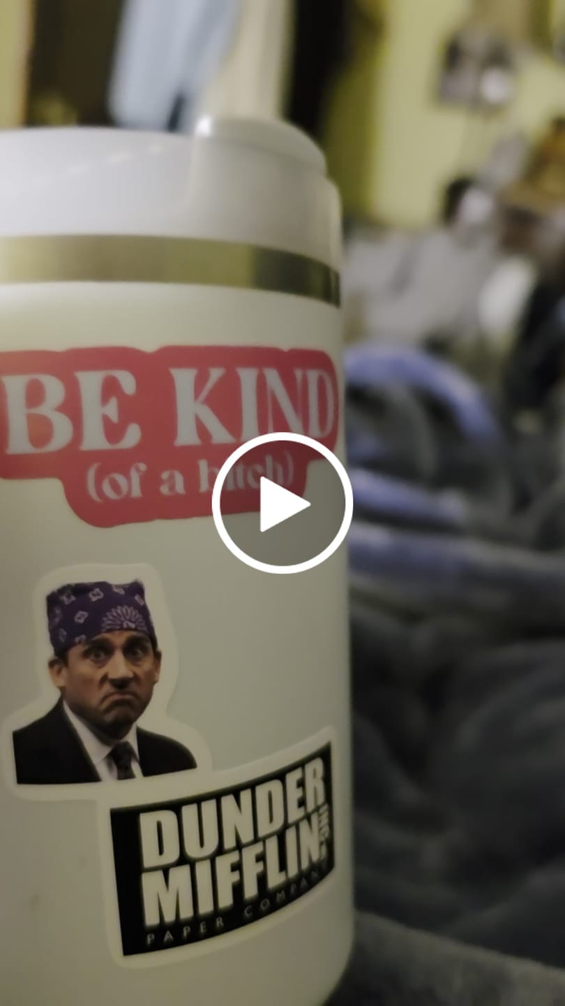 Customer video review of Be Kind (of a bitch) Snarky Pink Text Sticker