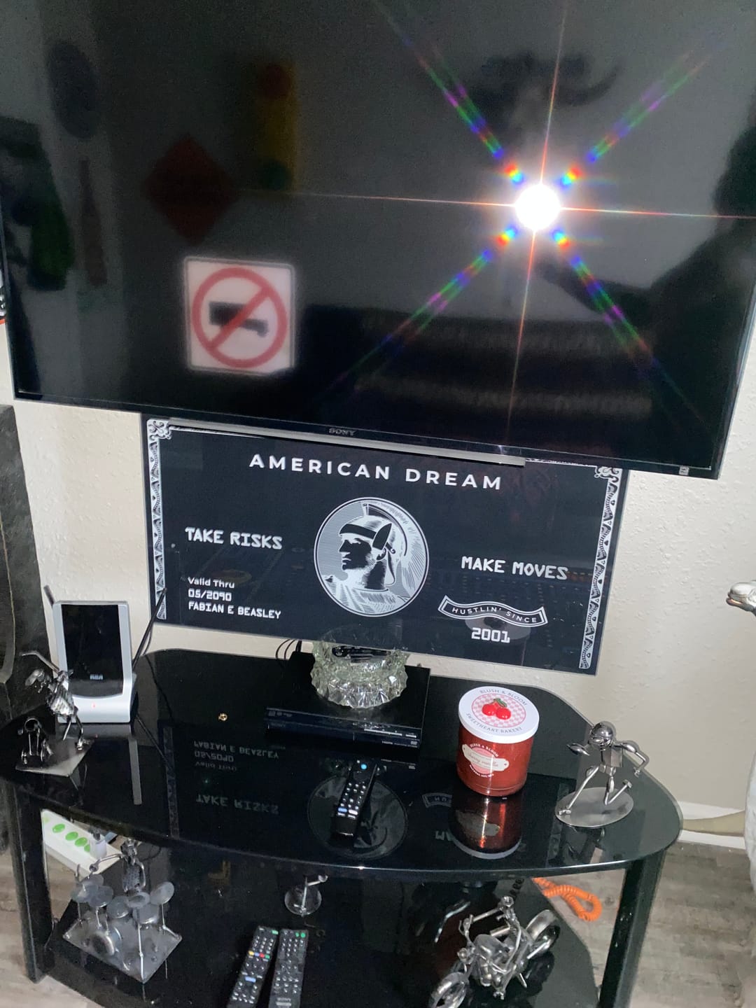Customer photo review of "American Dream" Card - Take Risks Make Moves