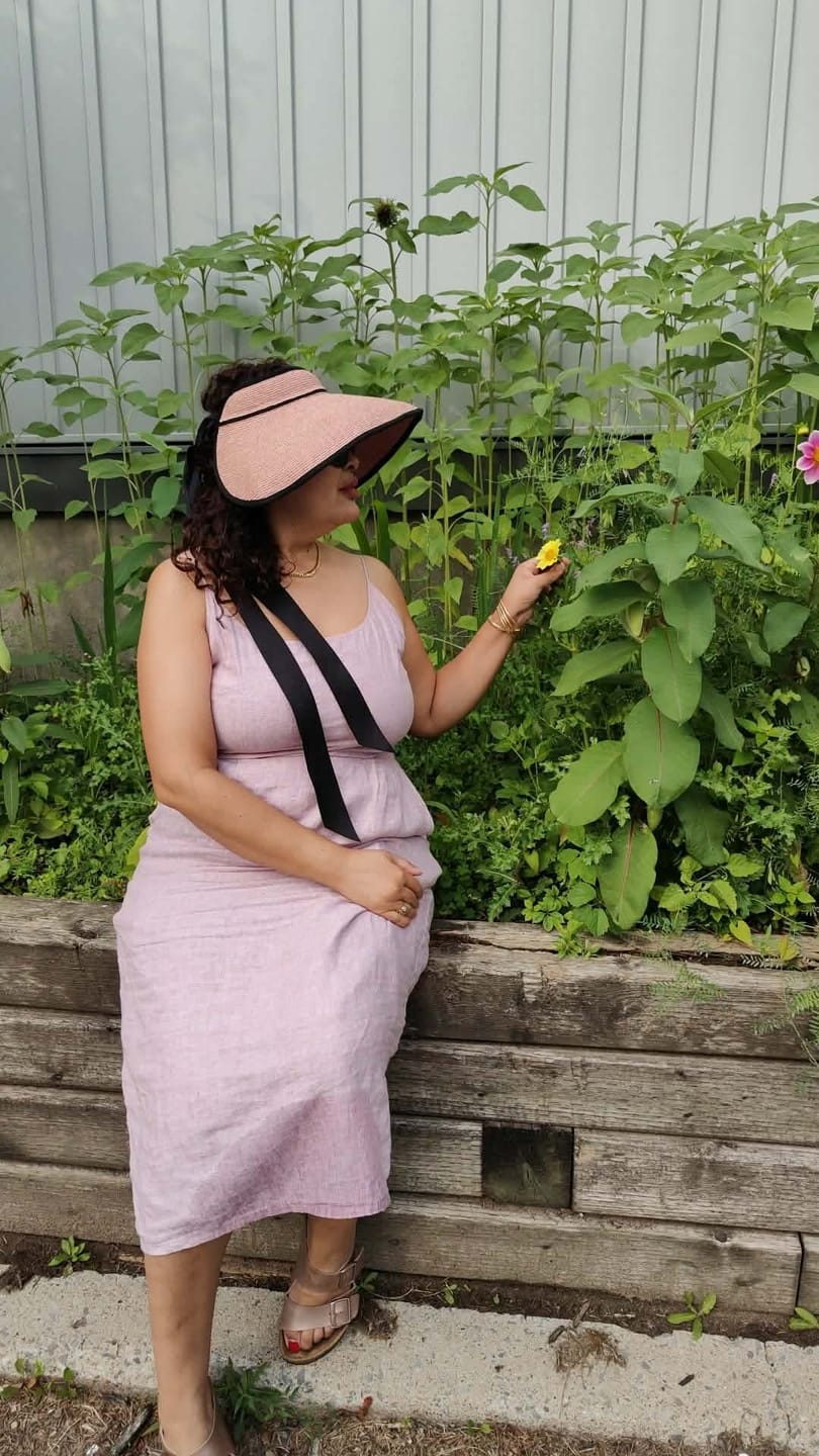 Customer photo review of Women's Wide Brim Sun Protection Straw Hat UPF 50+ UL558