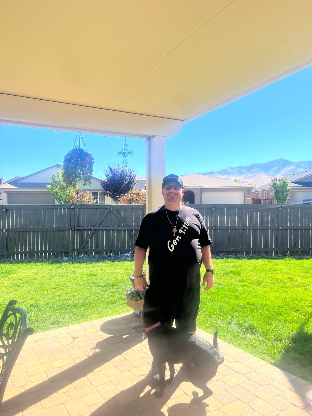 Customer photo review of Not Today Satan T-shirt