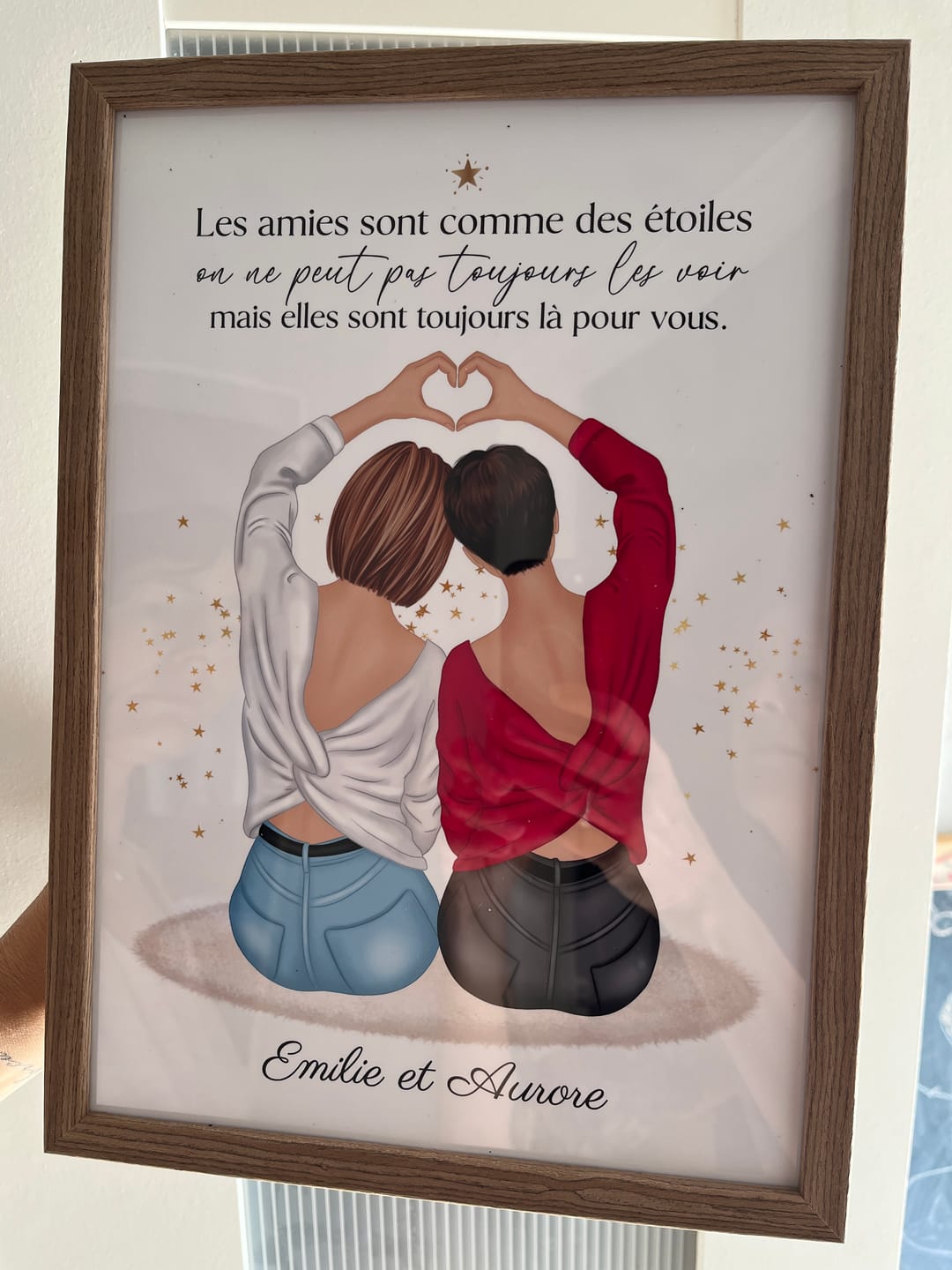 Customer photo review of Affiche Personnalisée - Meilleures Amies