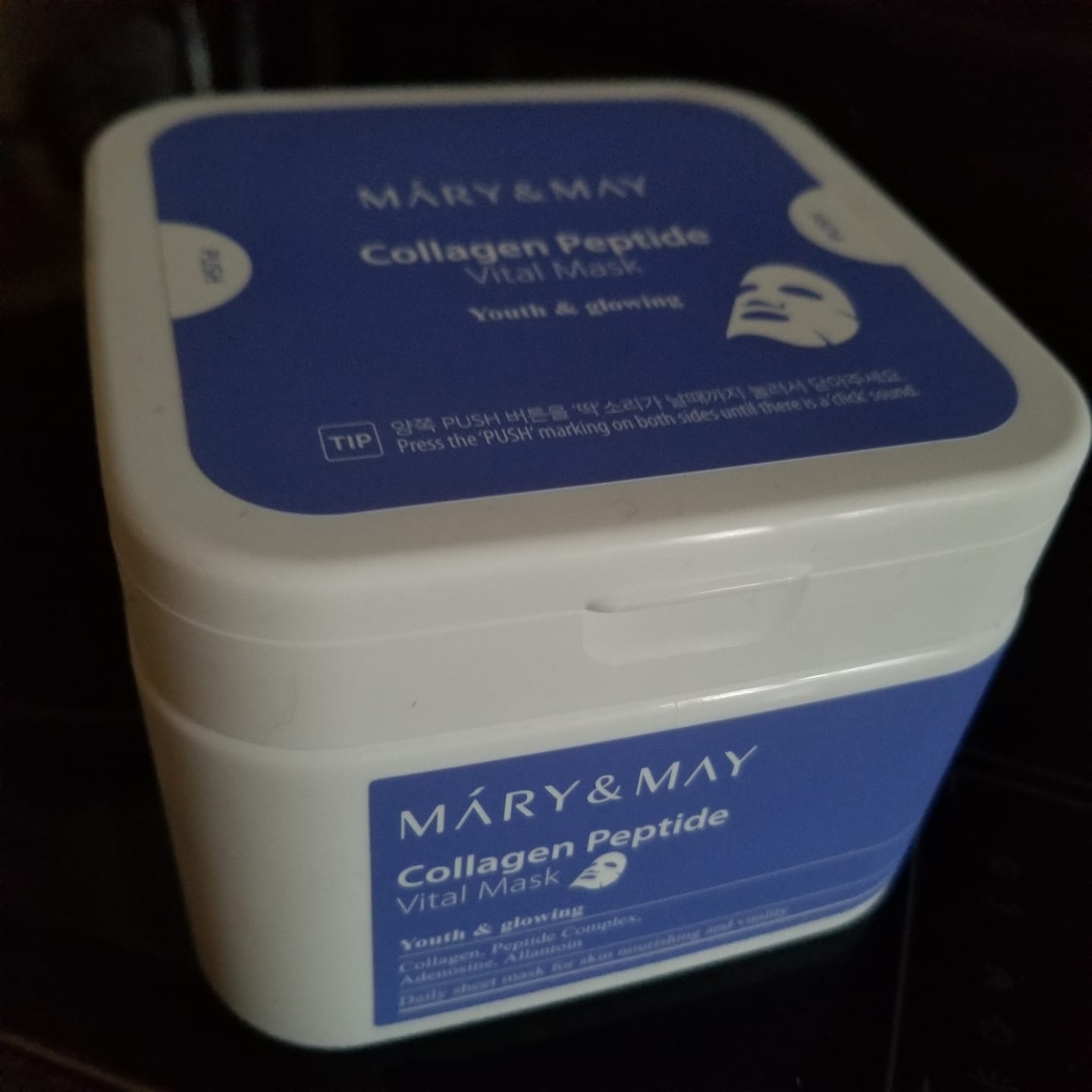 Customer photo review of Mary & May - Masques - Collagen Peptide Vital Mask (30 pc)