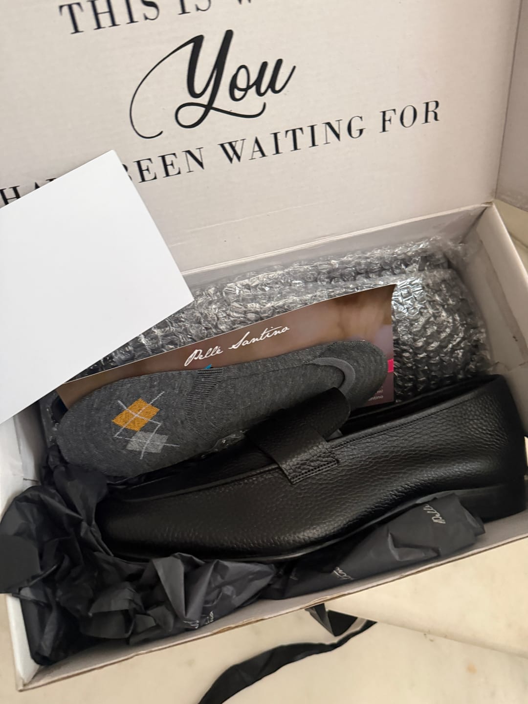 Customer photo review of Black Milled Penny Loafers - Ultra-Flex