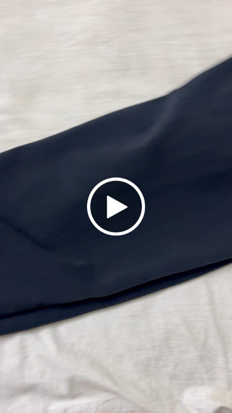Customer video review of Navy Textured - Corduroy Pant