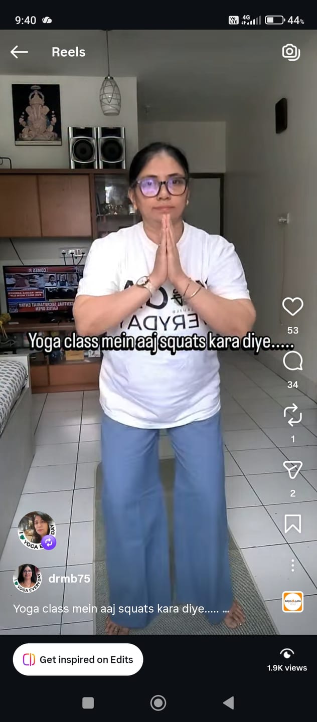 Customer photo review of Women English Blue Airy Linen Wide Leg Pant