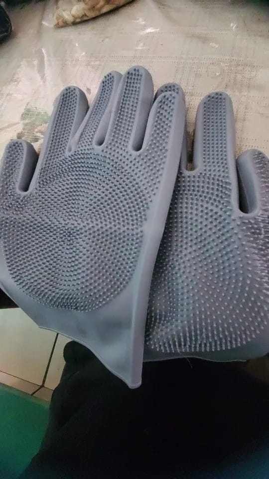 Customer photo review of Fellheimat Fellpflege-Handschuh