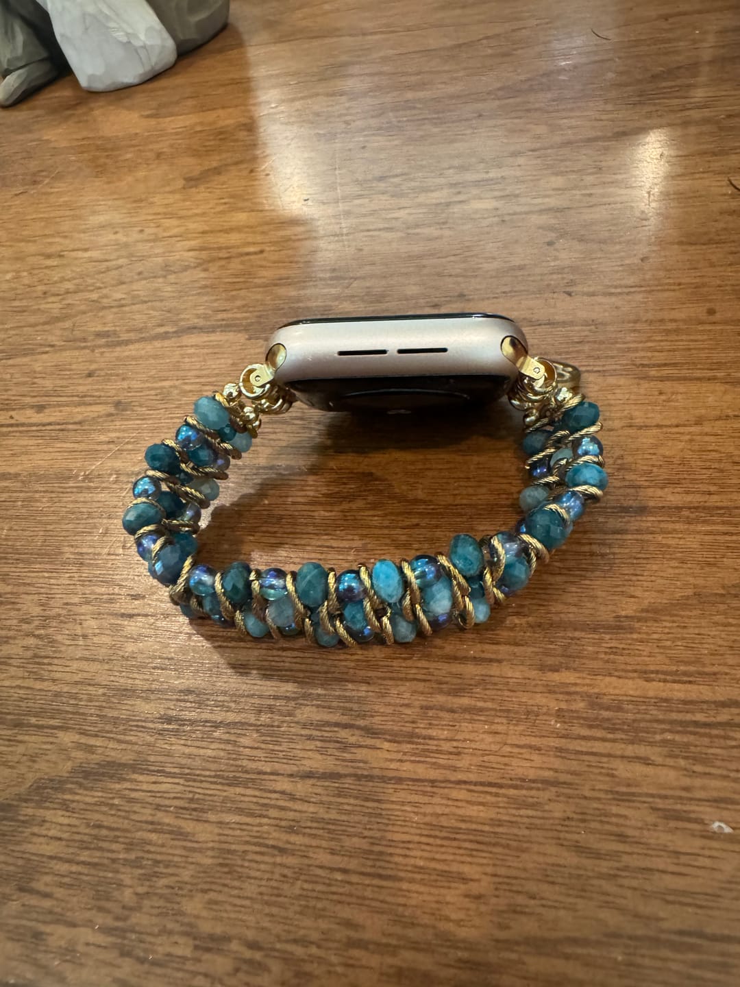 Customer photo review of Crystal Shores Braided Stretch Apple Watch Strap