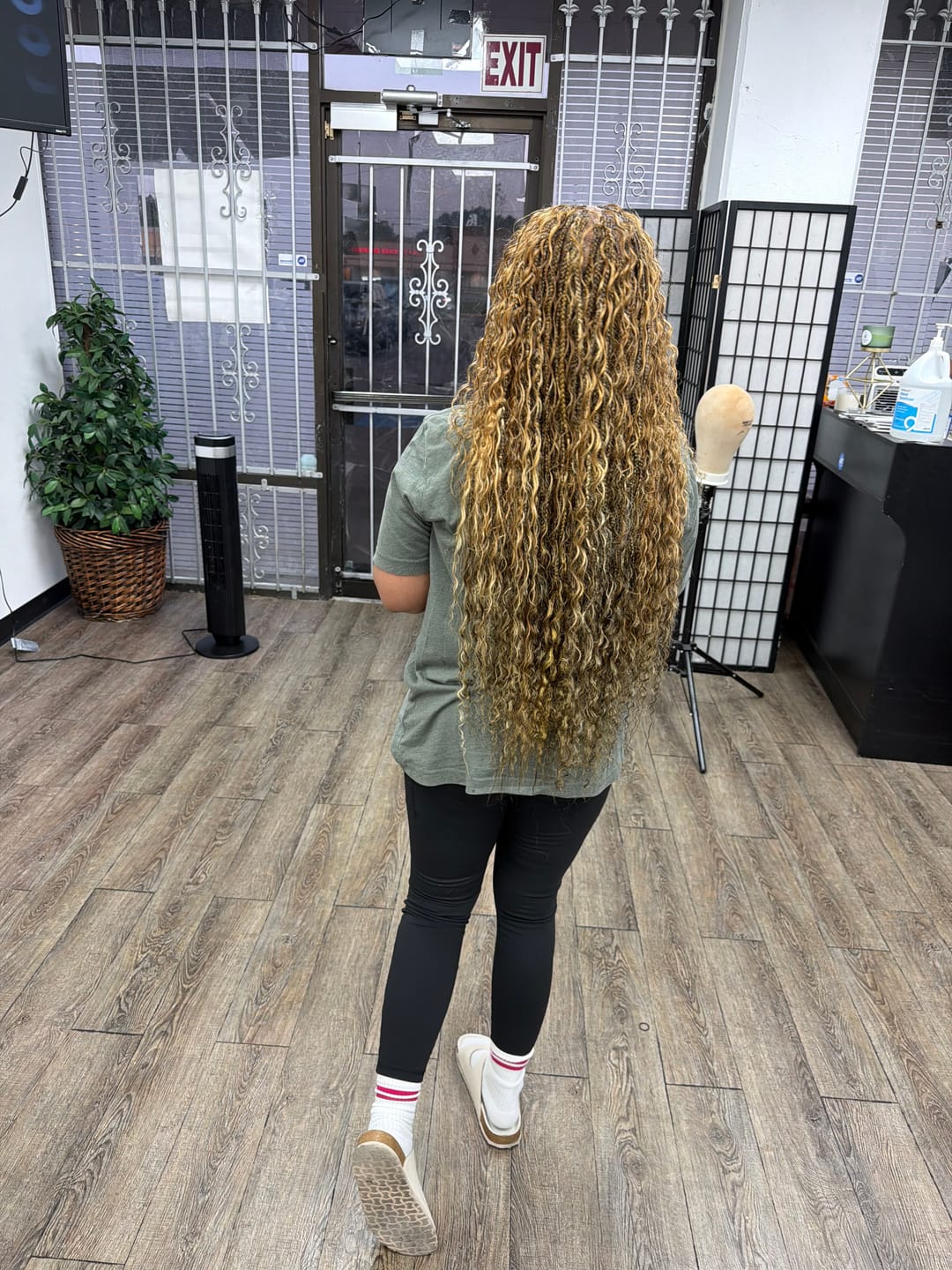 Customer photo review of #27/#30/#613 Mix Color Blend Deep Wave Bulk Human Braiding Hair