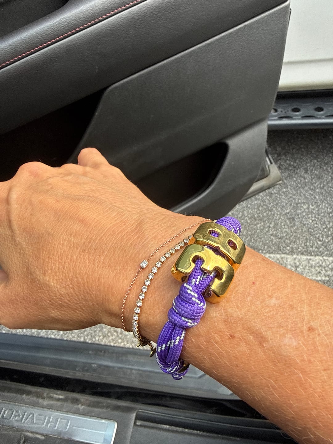 Customer photo review of Fae Tennis Bracelet (Bundle)