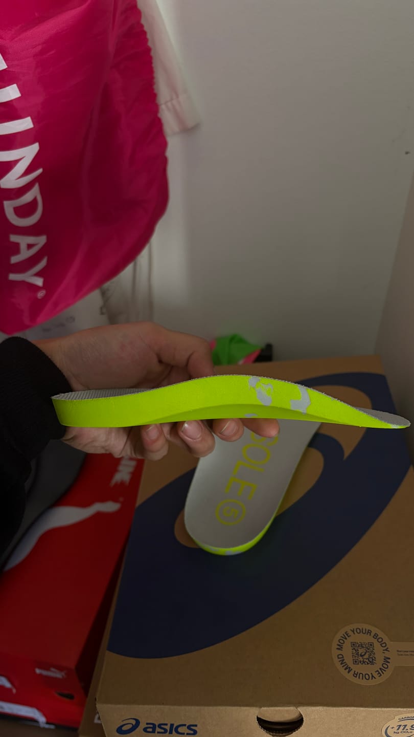 Customer photo review of Half Length Orthotic Insoles