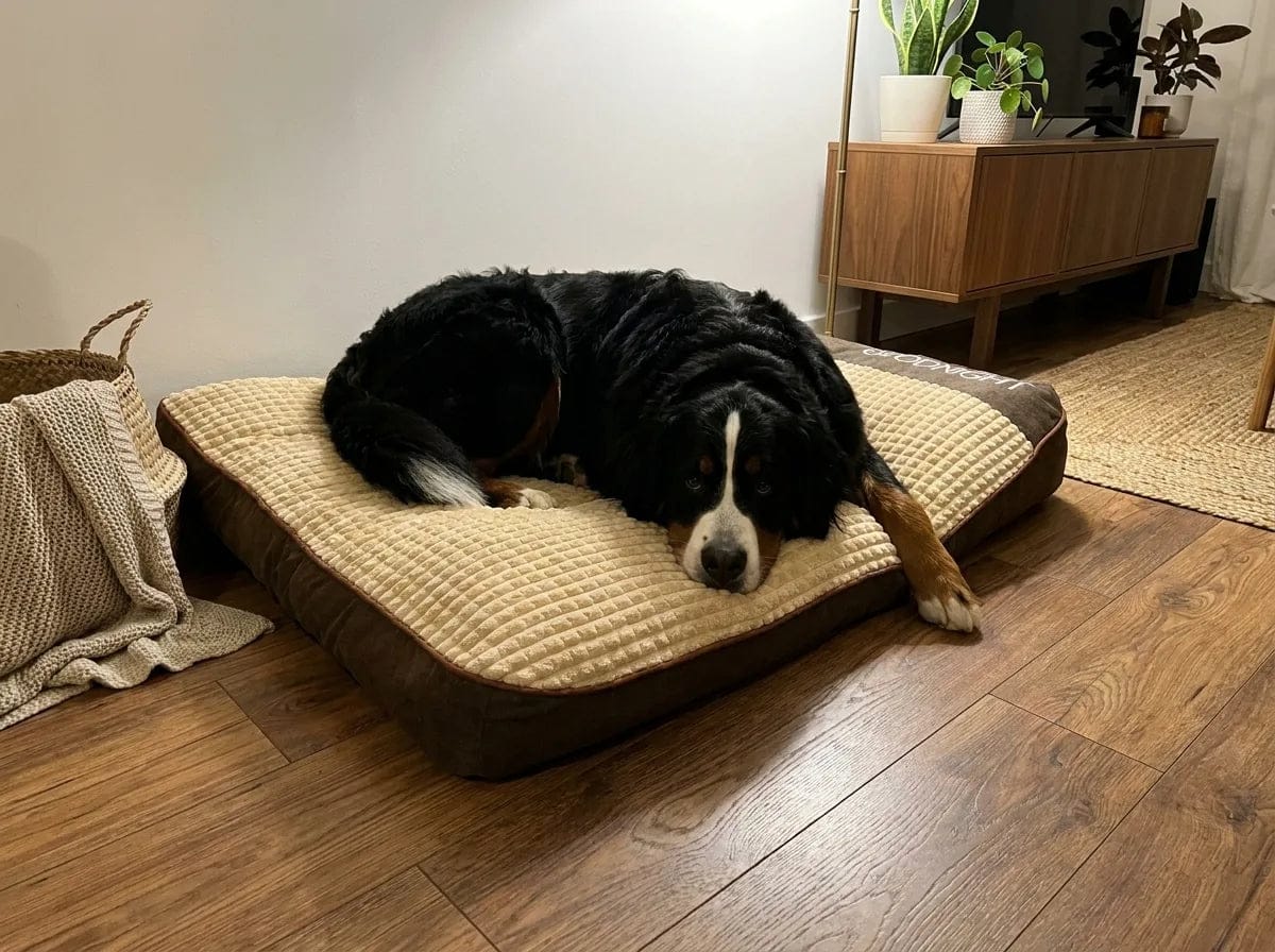 Customer photo review of Lit pour chien orthopédique