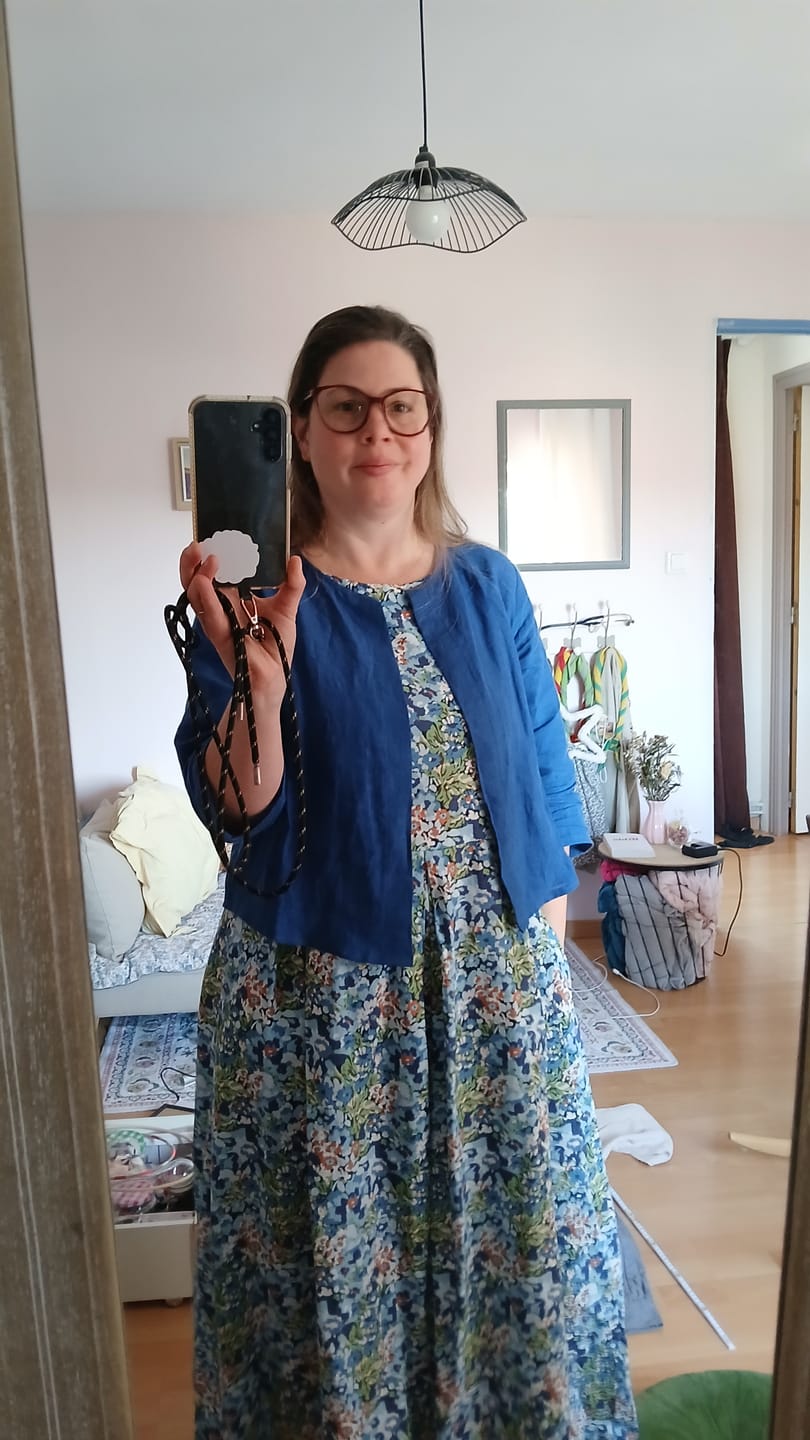 Customer photo review of Boléro Ange - lin bleu majorelle