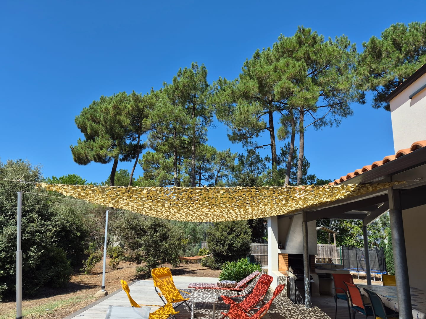 Customer photo review of Filet de camouflage renforcé câble acier