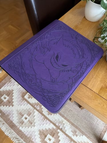 Customer photo review of Purple Evil - Toploader Trading Card Binder