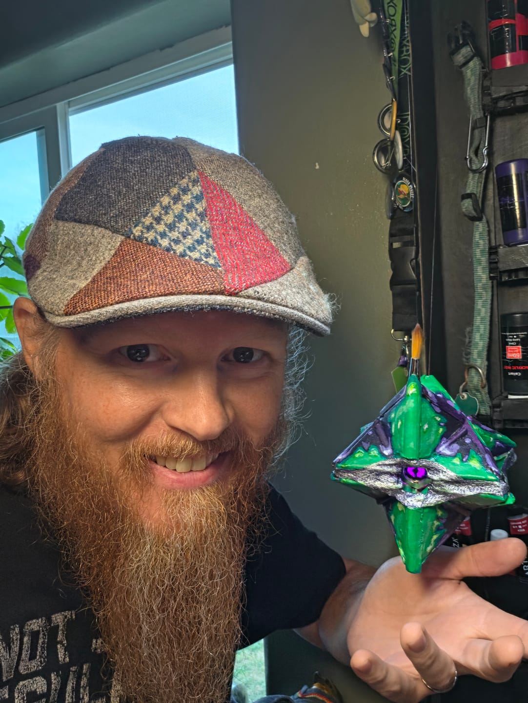 Customer photo review of Erin Cap Patchwork Tweed