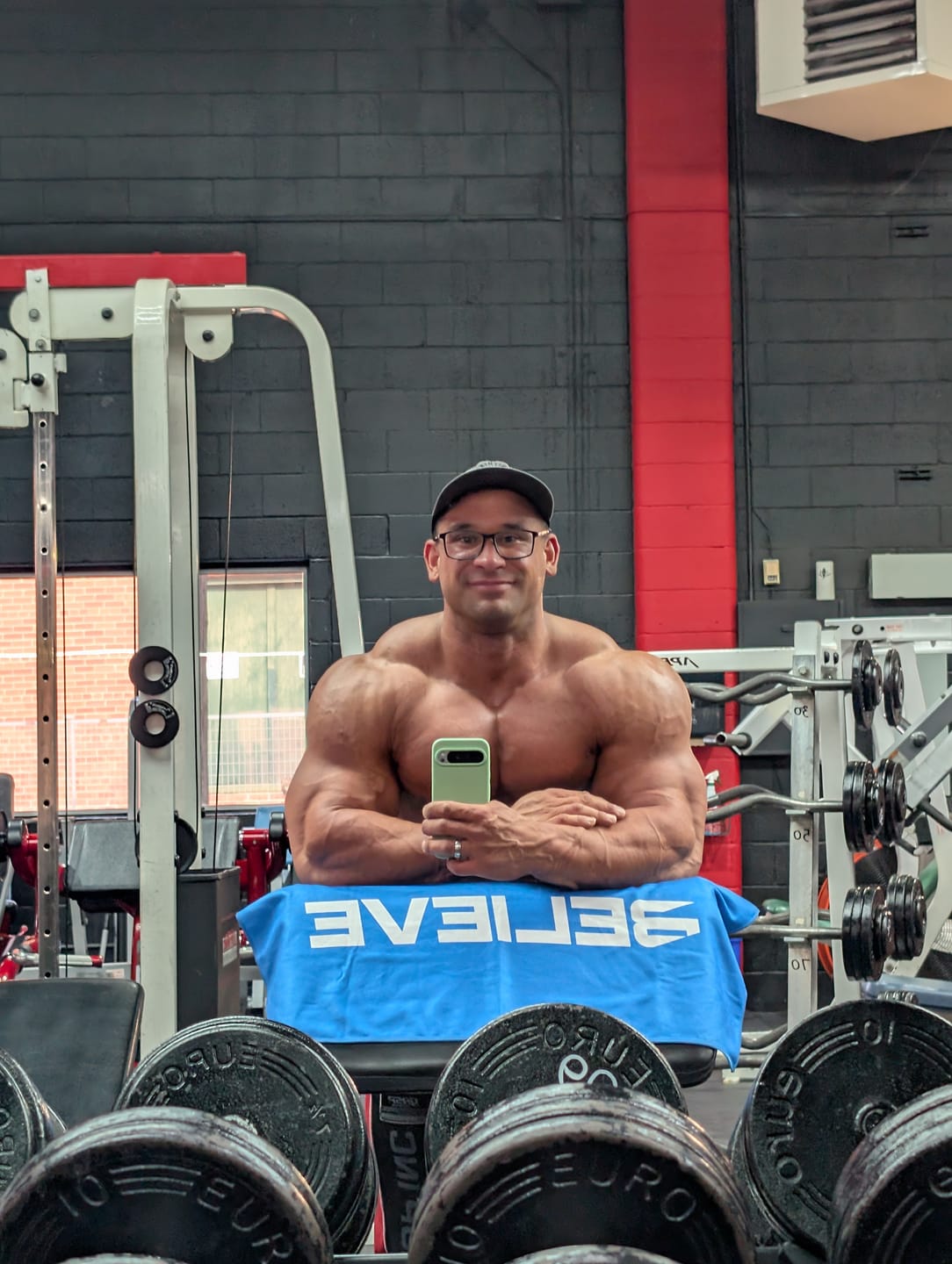 Customer photo review of Believe Gym Towel