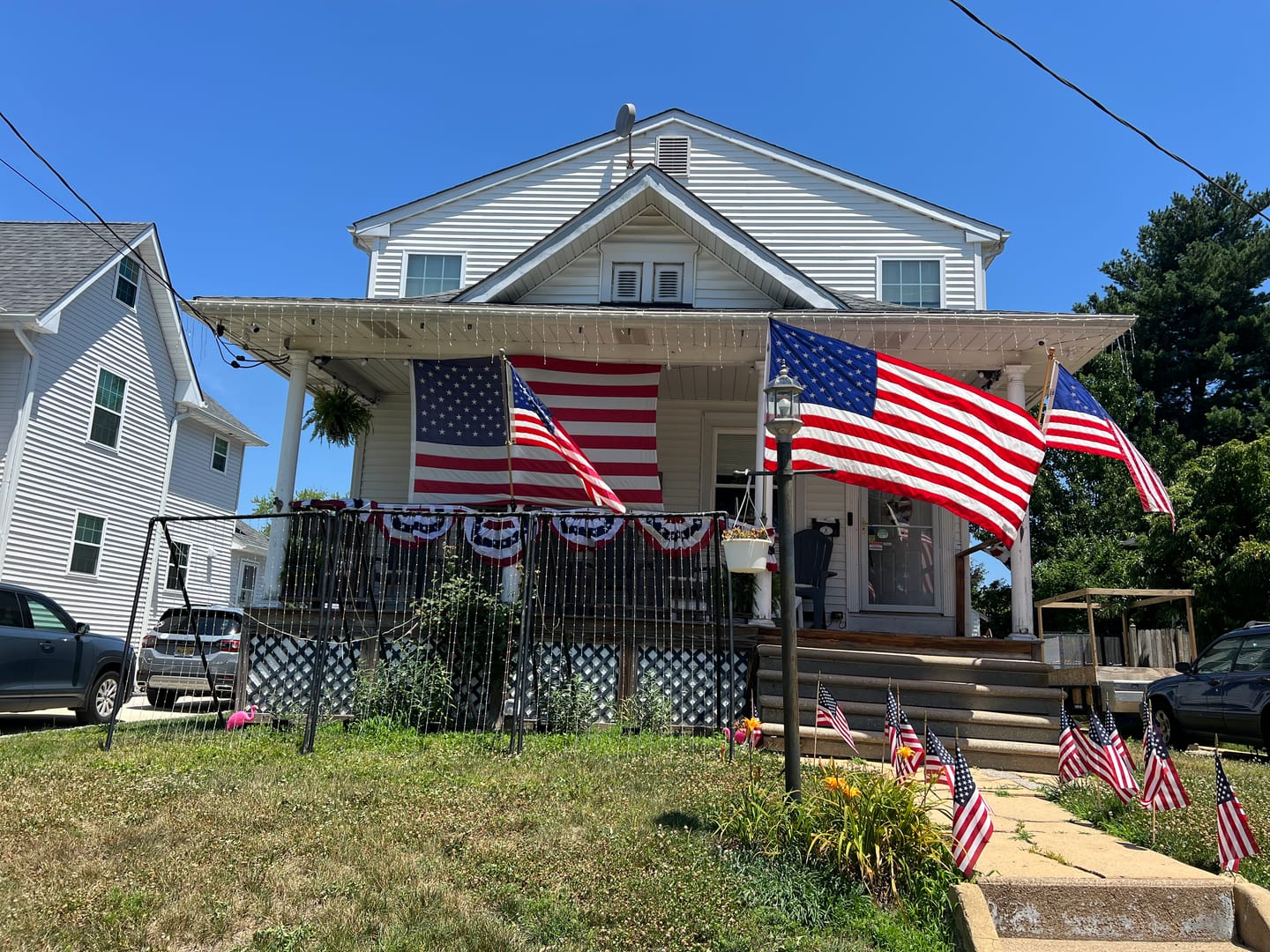 Customer photo review of 3' x 5' Bennington Flag Set