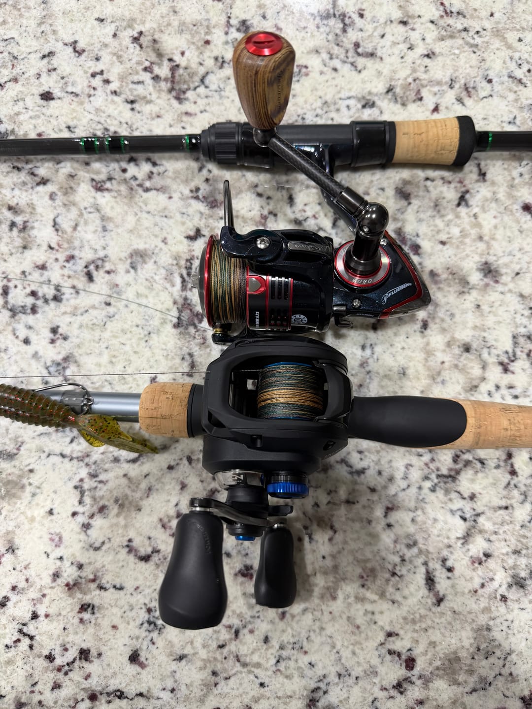 Customer photo review of Blue Wave or Moss Camo 300-2000 Yard Spools