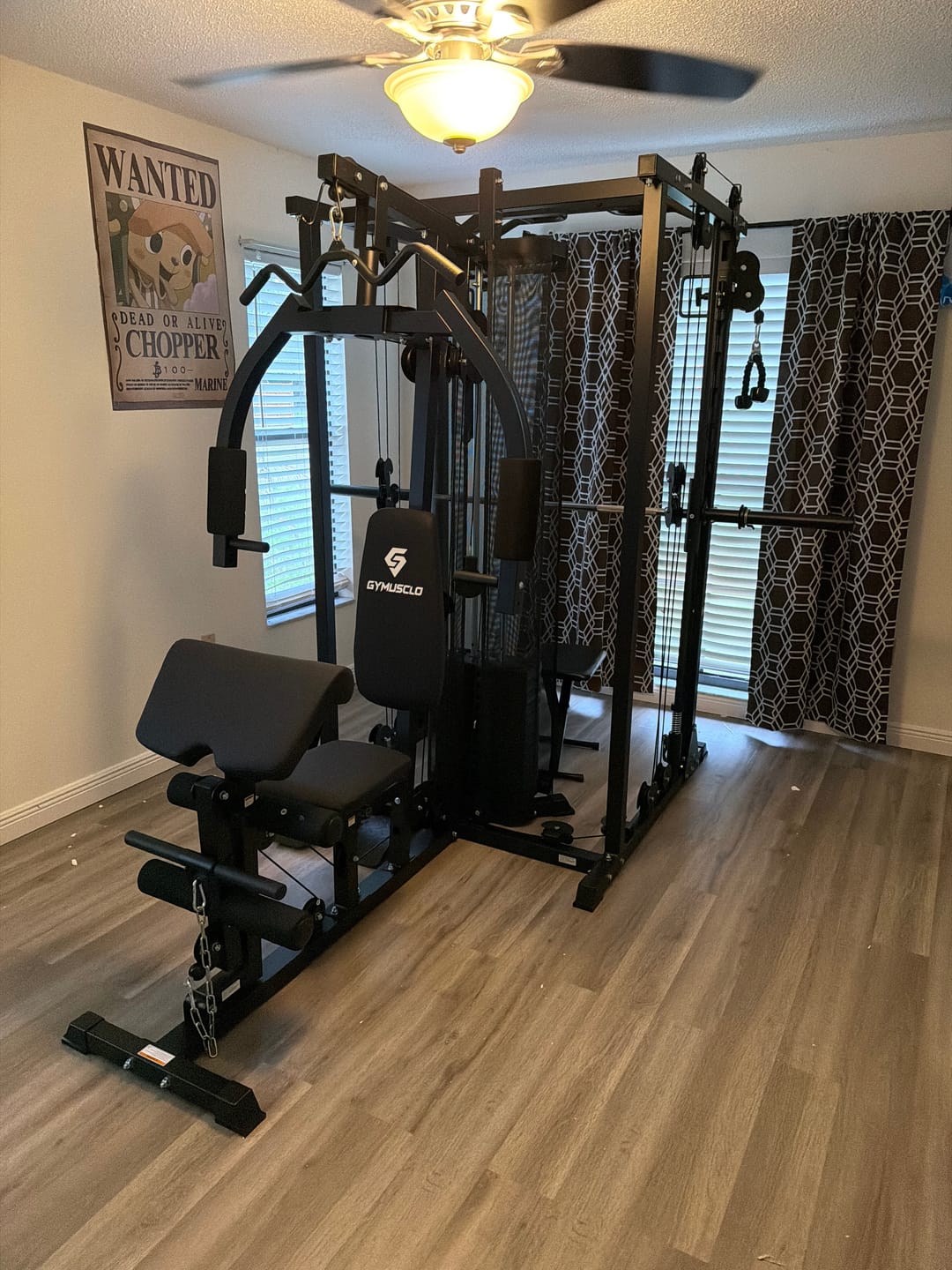 Customer photo review of Multi-Function Home Gym System with 150lbs Weight Stack