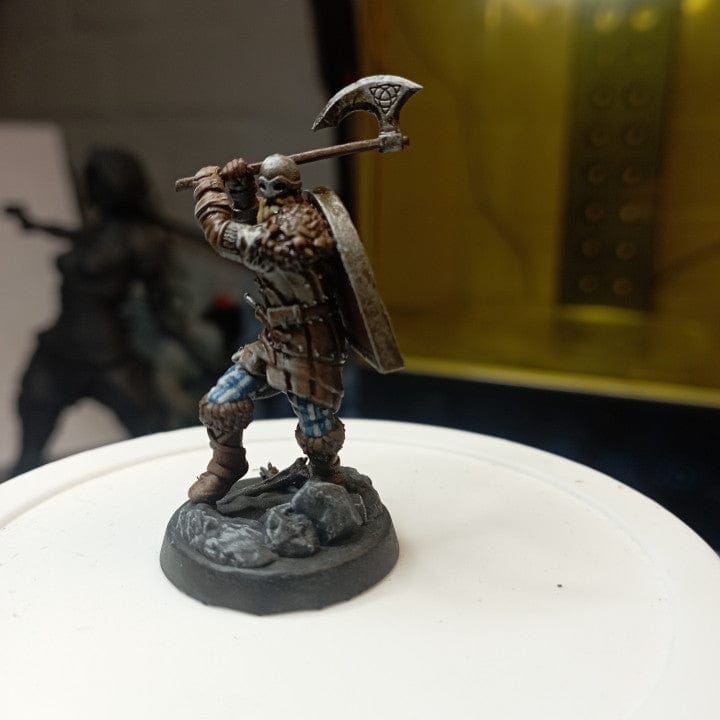 Customer photo review of KICKSTARTER FREE ''VIking Warrior Presupported 3D Model