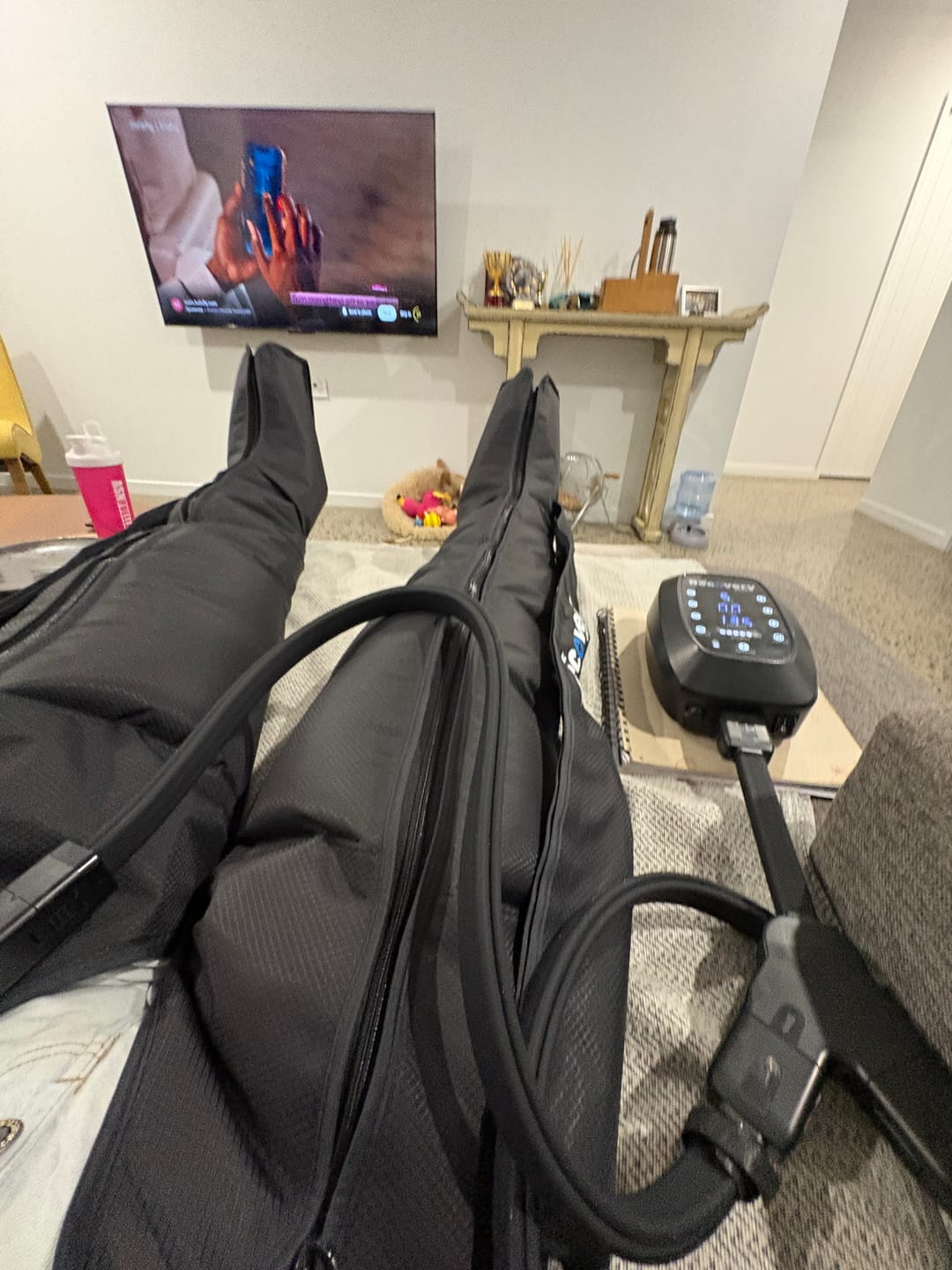 Customer photo review of RECHARGEABLE 6 Chamber Compression Boots 3.0