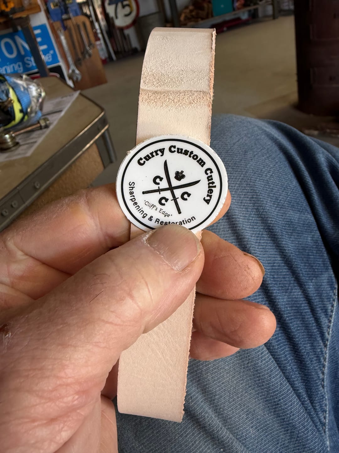 Customer photo review of Leather Belts