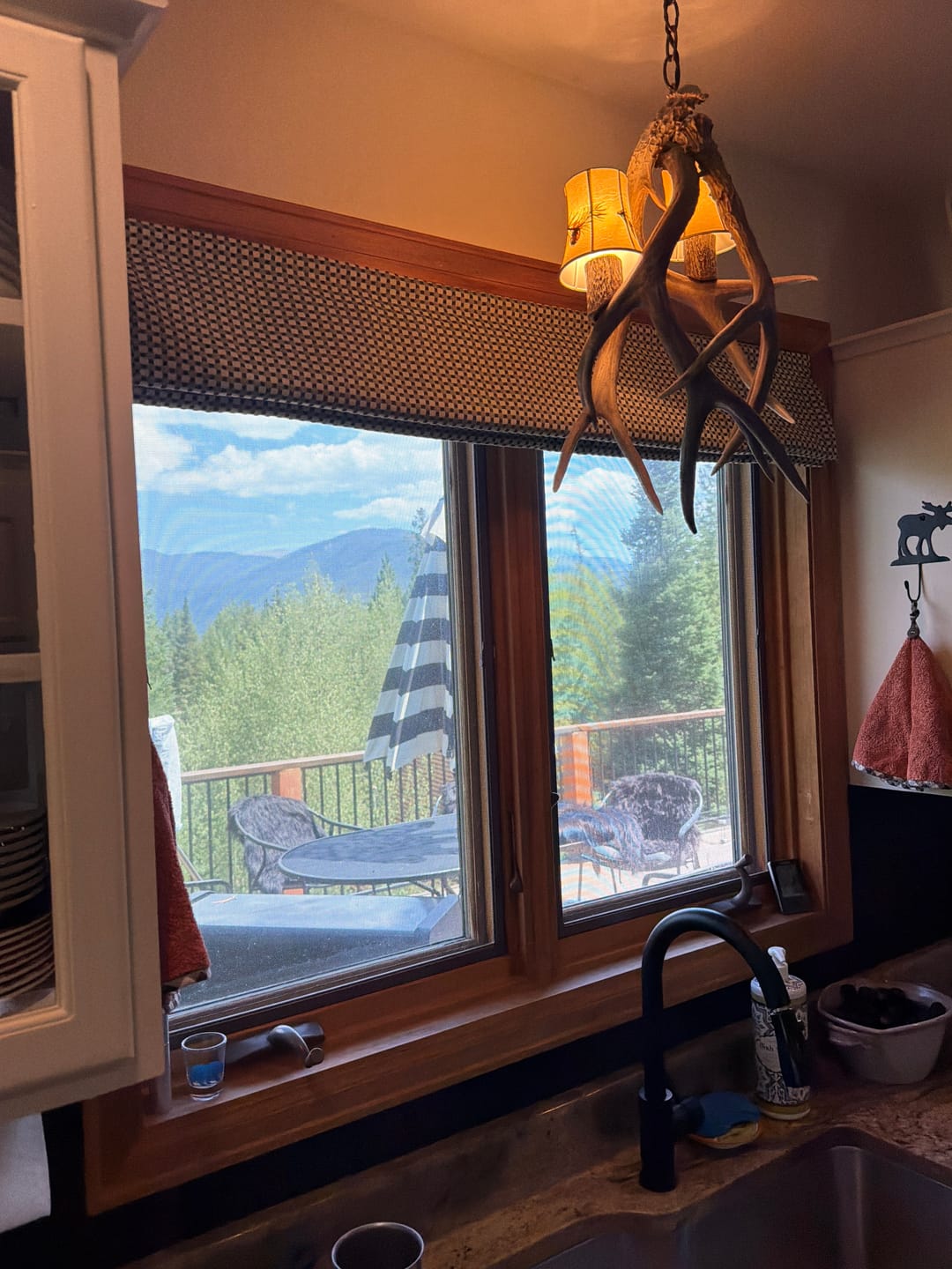 Customer photo review of Frankie Plaid Pattern Roman Shades & Blinds