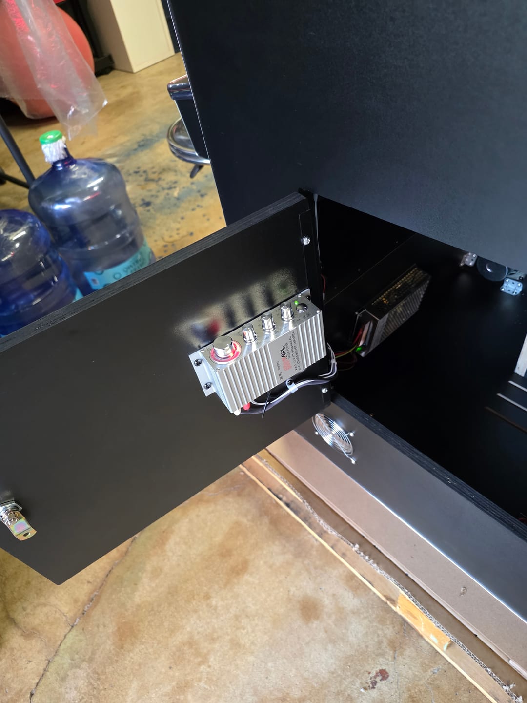 Customer photo review of Cocktail Arcade Machine 4600 Games  Tilt Up Black Lift Up Retro Multi-cade Table