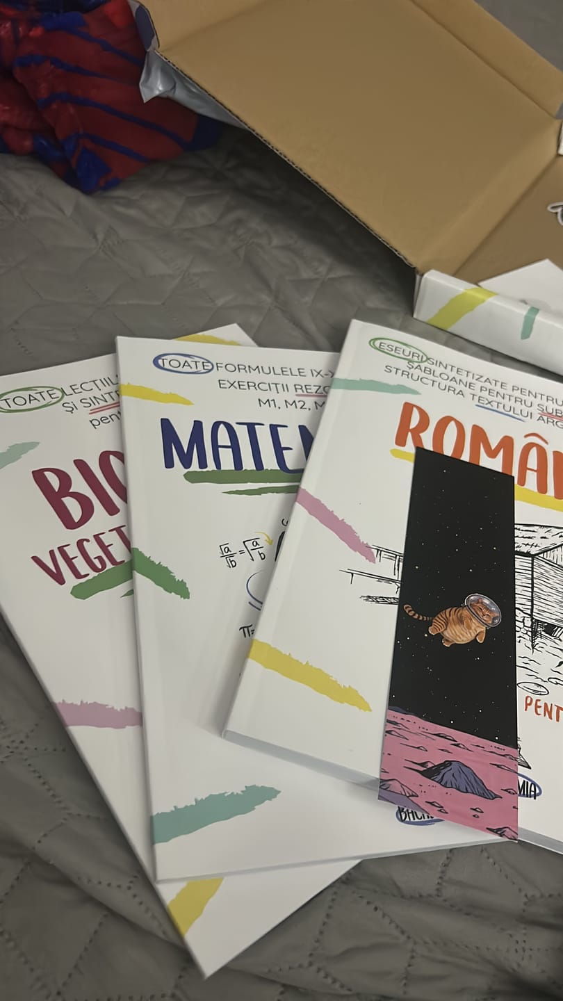 Customer photo review of Pachet Bacalaureat (Română + Matematică + Biologie Vegetală și Animală clasele IX-X) Bacademia