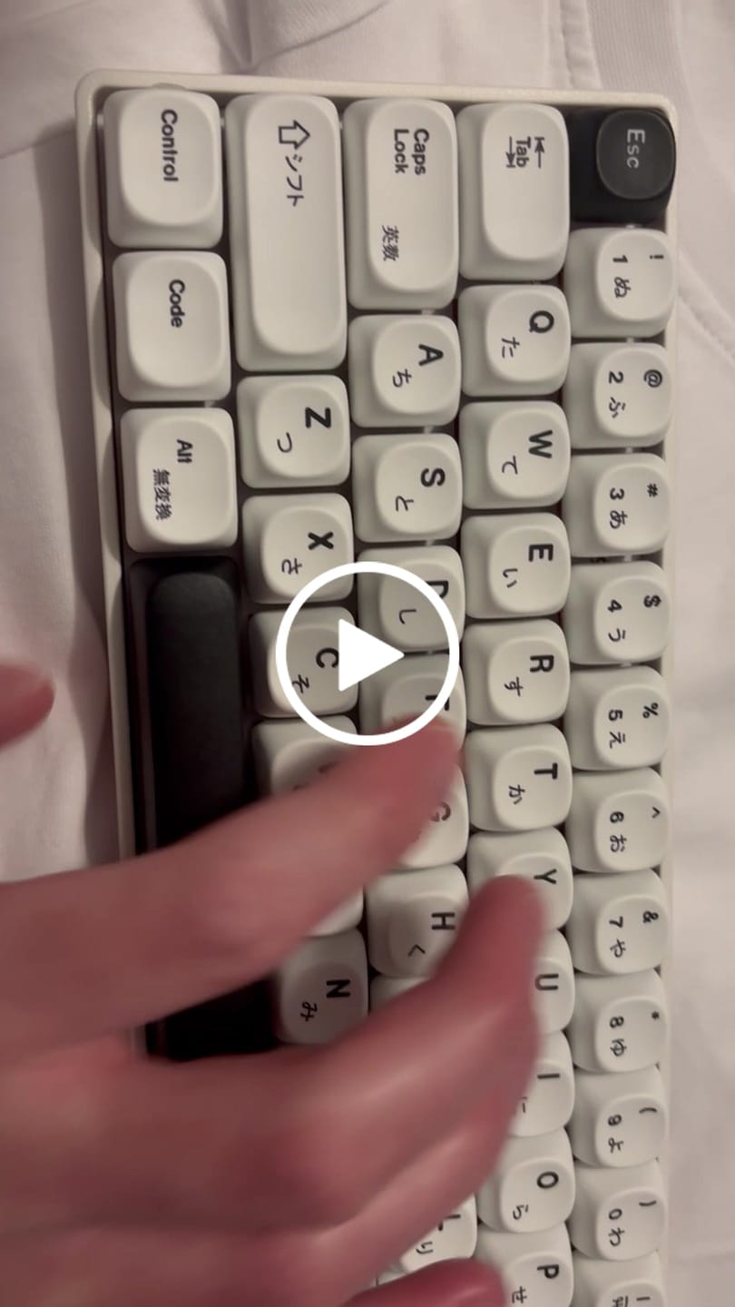 Customer video review of KEYGEEK Y2 LINEAR SWITCH FACTORY LUBED (10PCS)