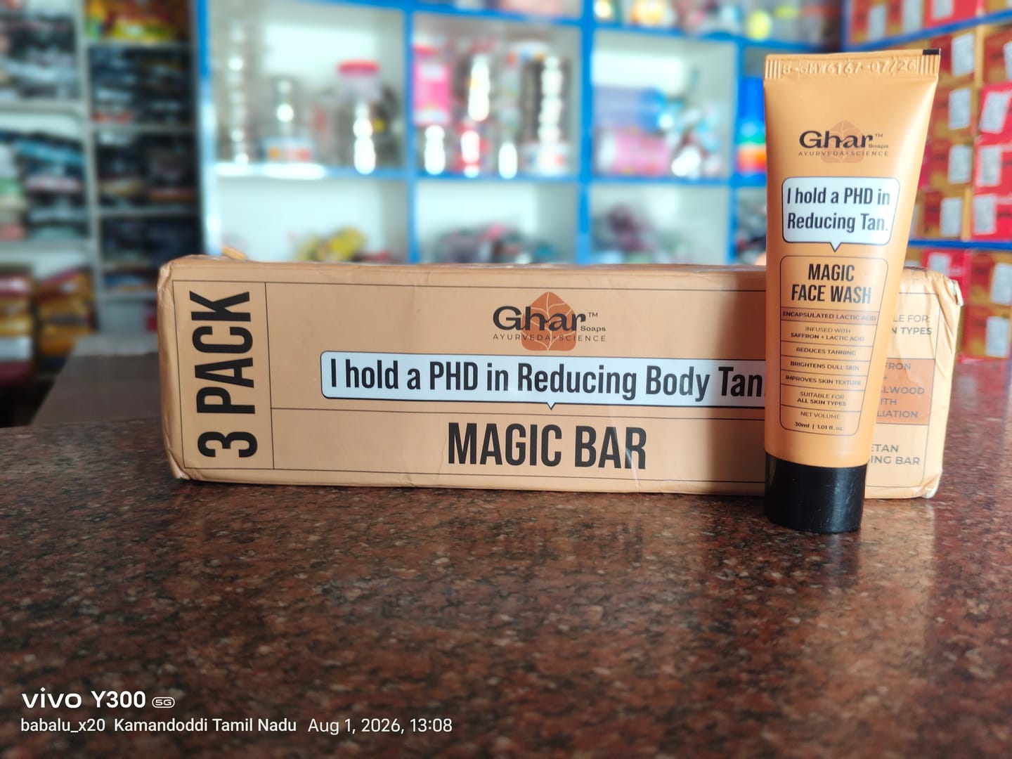 Customer photo review of Charcoal + Salicylic acid soap