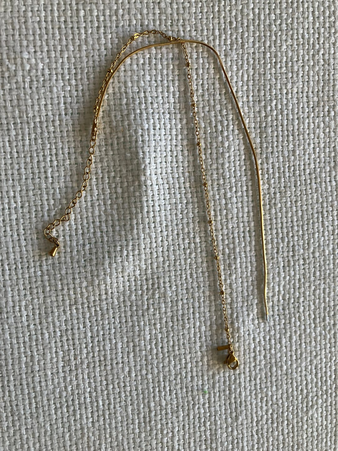 Customer photo review of Pia Gold Layered Anklet