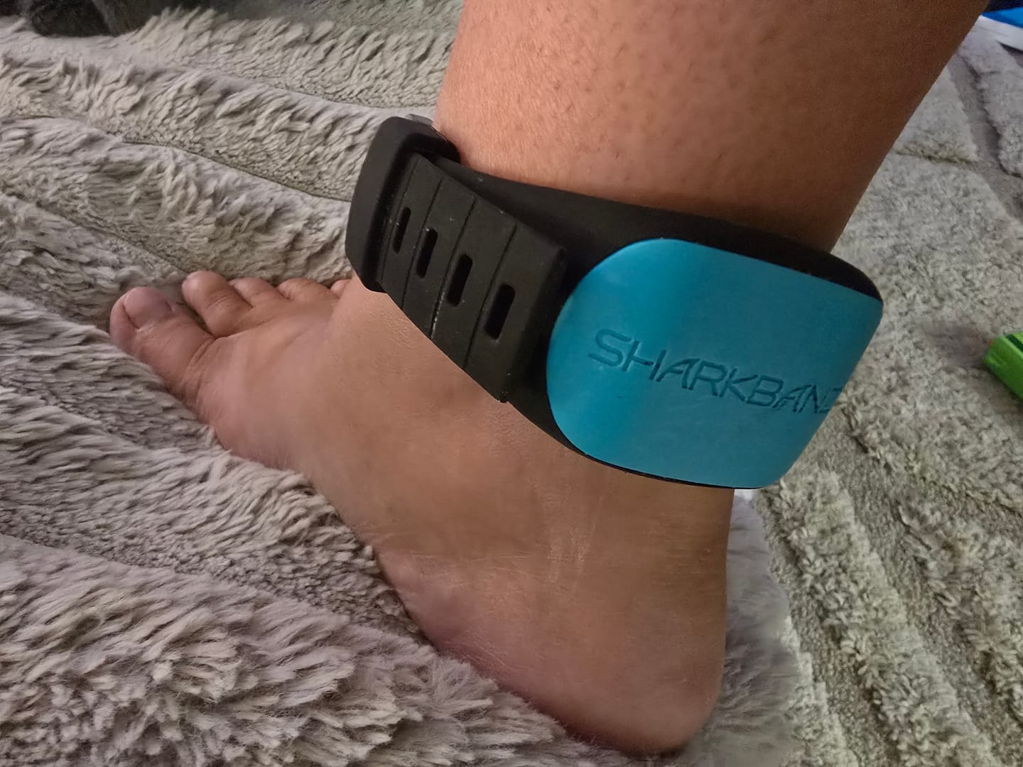 Customer photo review of Sharkbanz 2 – Wearable Shark Deterrent