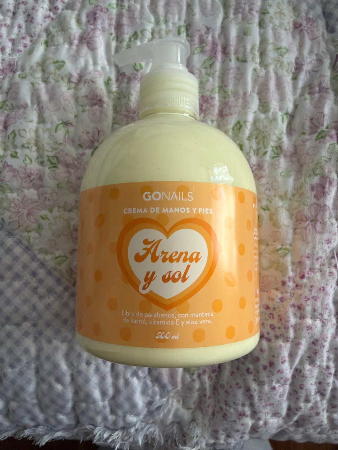 Customer photo review of Crema de Manos y pies Mango