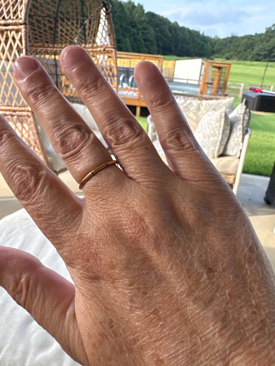 Customer photo review of Bamboo Stacker Ring (Bundle)