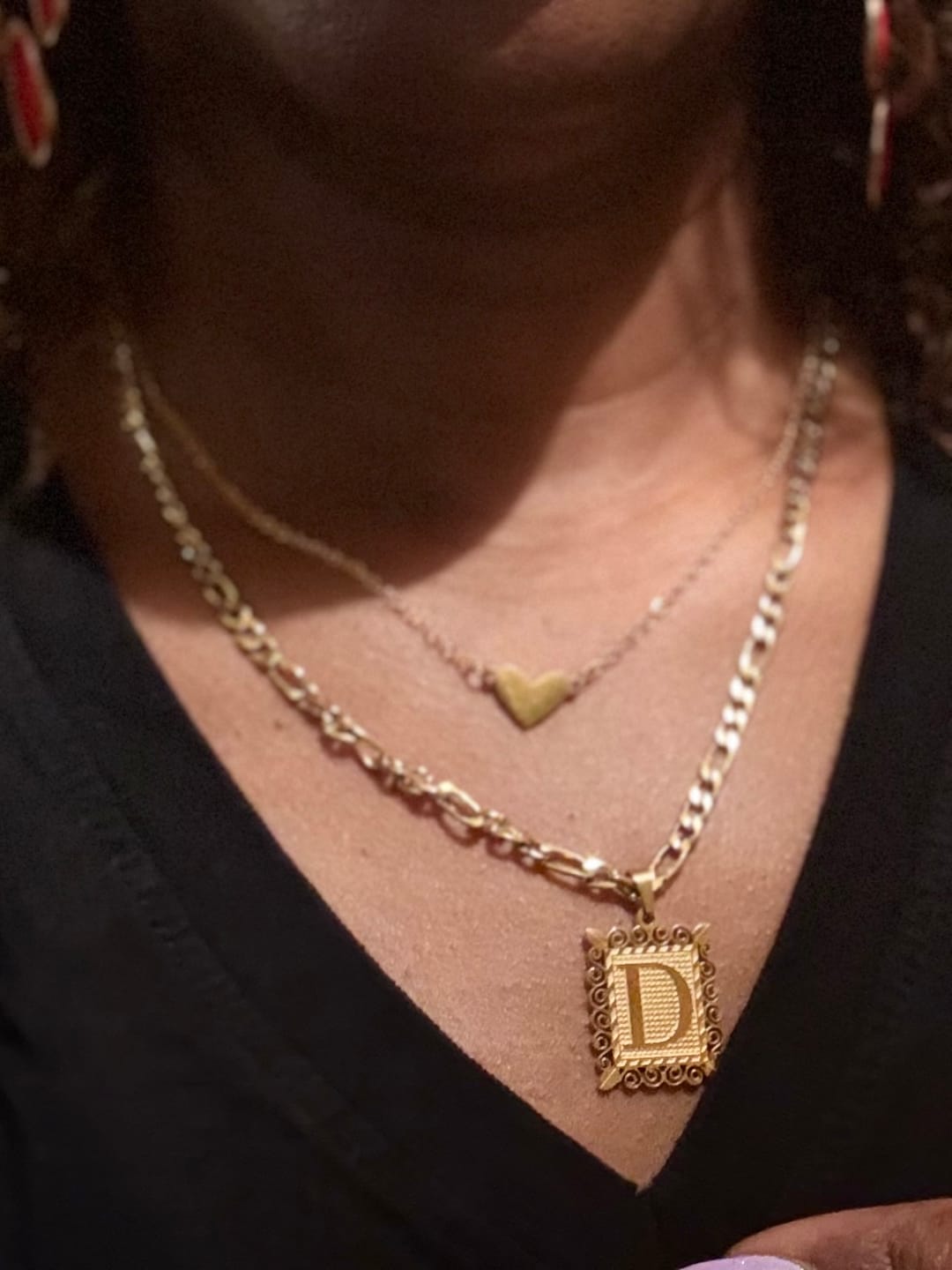 Customer photo review of The Heart Pendant Necklace